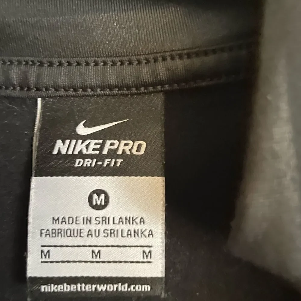 Nike Woman Pro Hyperwarm Half Zip Drifit Pullover Sozr M